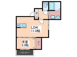 COCOAS廿日市駅前の物件間取画像